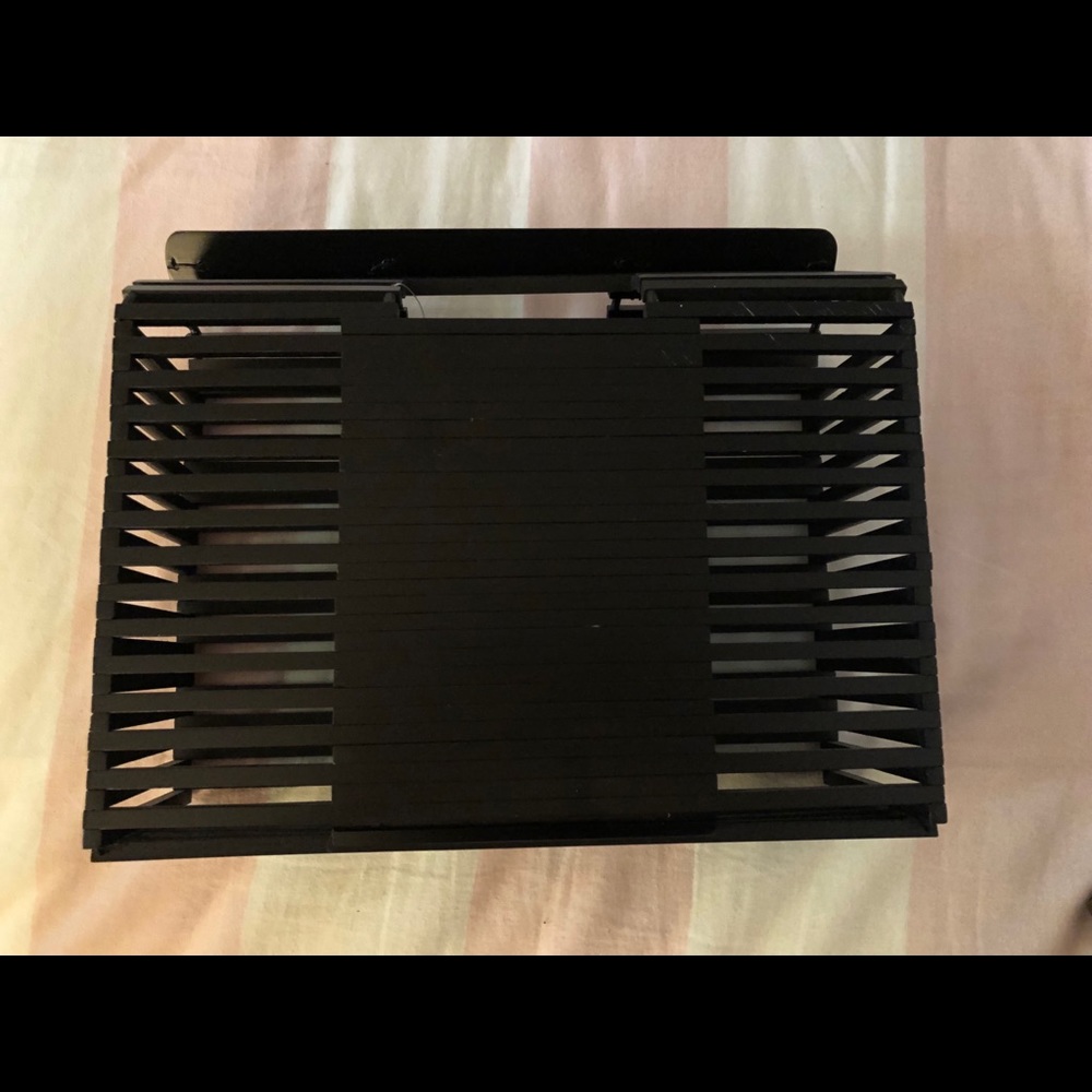 Urban outfitters square wooden box purse black